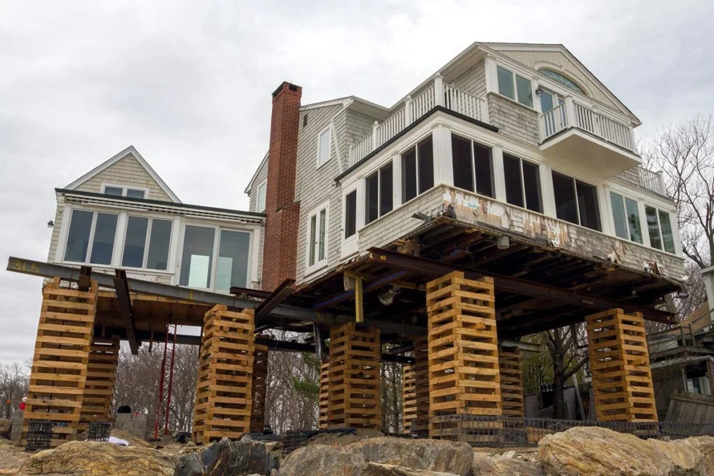 Elevated Pilings or Stilts Foundation Repair in Carthage, TX