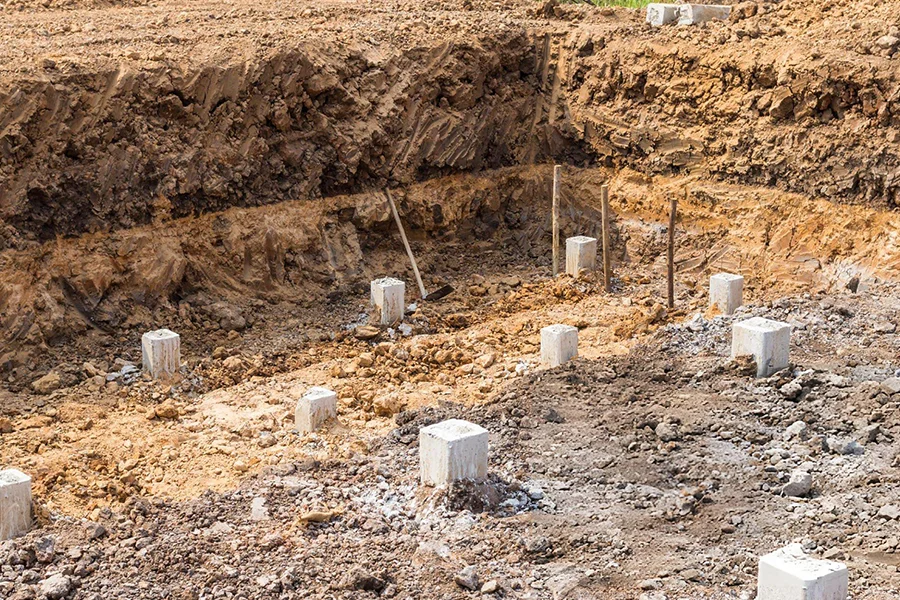 Pre-Construction Pier Installation in Carthage, TX